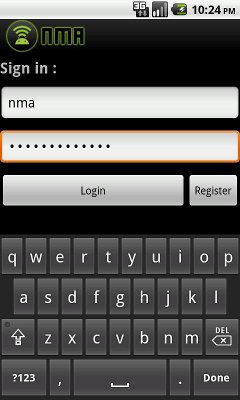 Login am Smartphone